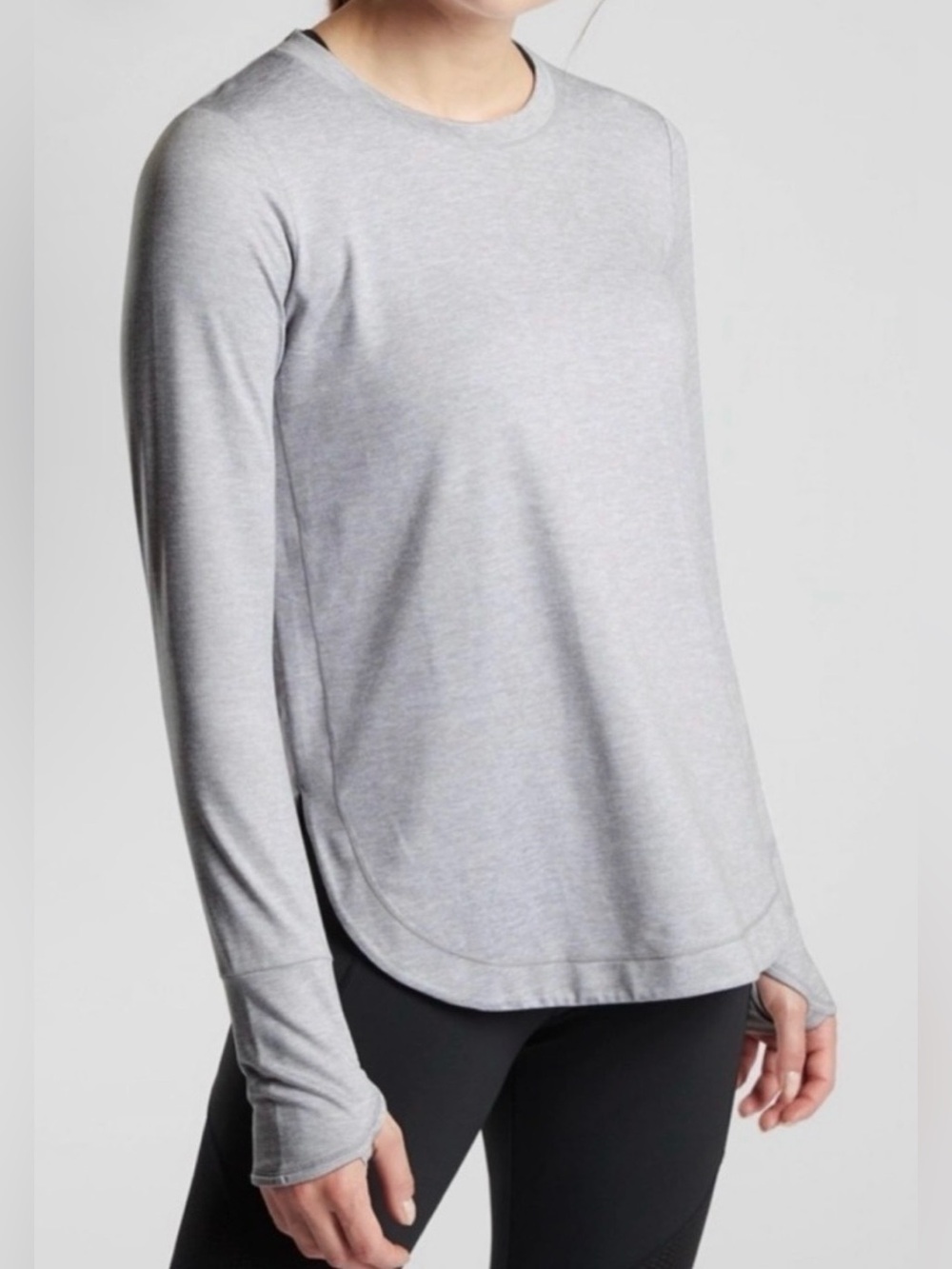 Athleta Uptempo Long Sleeve Top Grey, size M, like new!